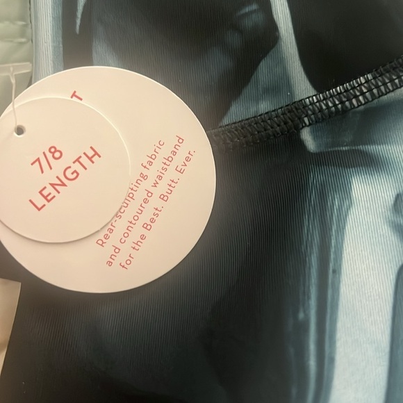 NWT Spanx Booty Boost 7/8 Leggings Marbled Blue - Picture 7 of 8